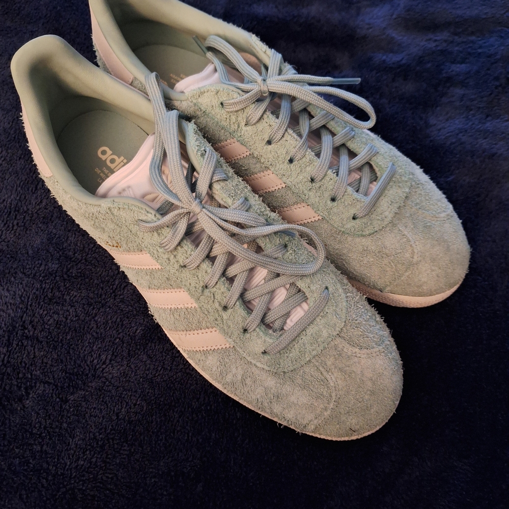Adidas Mint Green  Nubby Suede GAZELLE NWOT